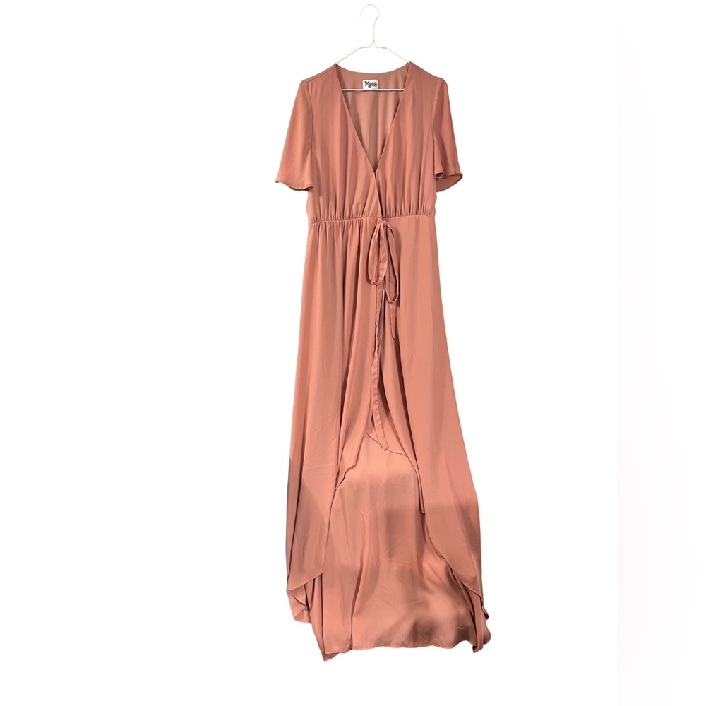 Show me your Mumu mauve Wrap dress